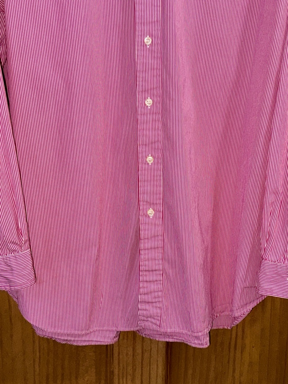 Ralph Lauren Men’s Red Striped Button-Down Dress Shirt-2XLT-EC - Picture 6 of 12